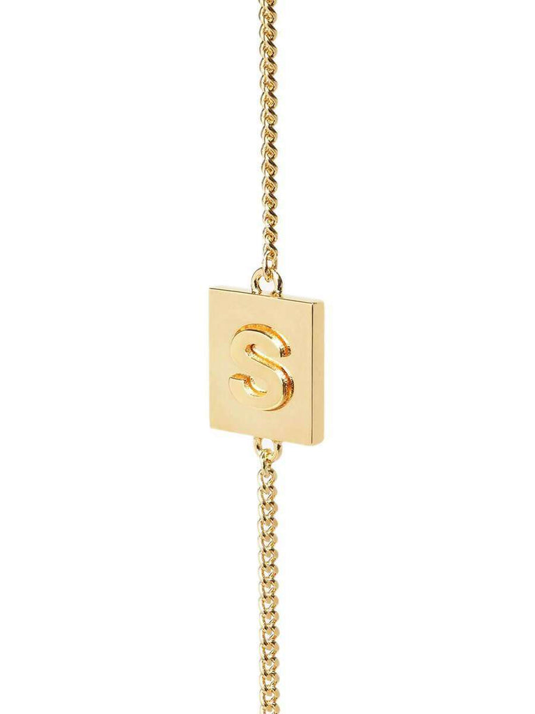 Alphabet S Bracelet Gold
