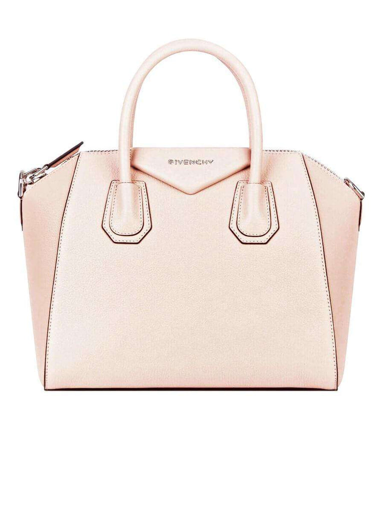 Antigona Small Pink Grained Leather Handbag