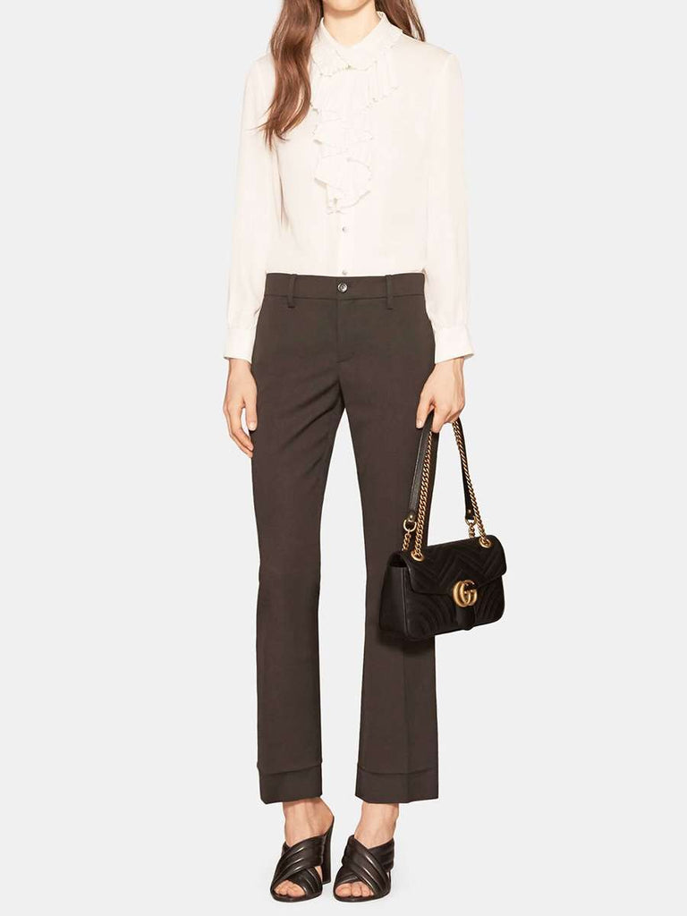 Gucci marmont small black leather online