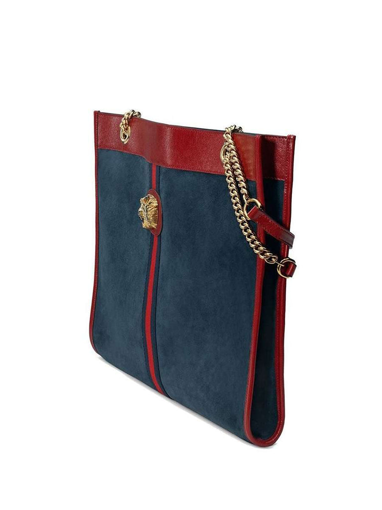 Large Rajah Tote Bag in Blue