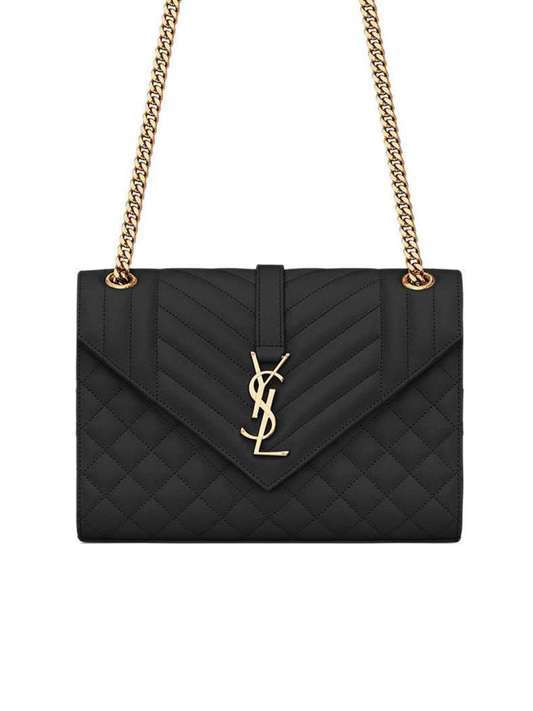 Envelope Medium Bag in Mix Matelassé Grain de Poudre Embossed Leather