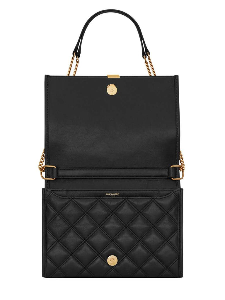Saint Laurent Becky Mini Chain Bag in Carre Quilted Lambskin