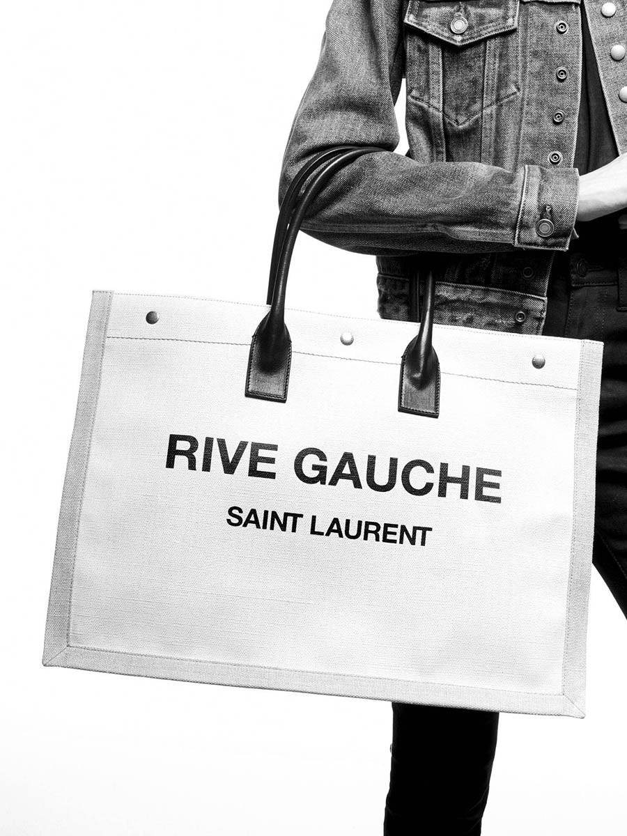 Rive Gauche Tote Bag in Linen and Leather – COSETTE