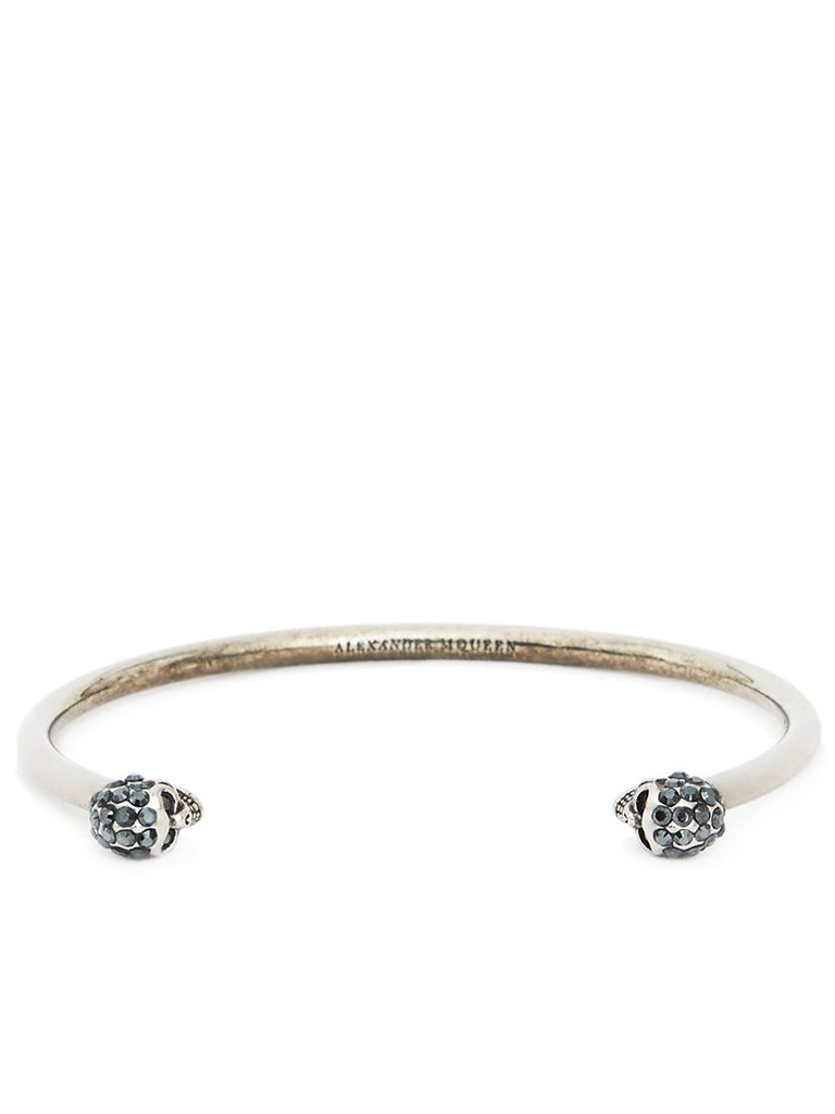 Thin Twin Skull Bracelet