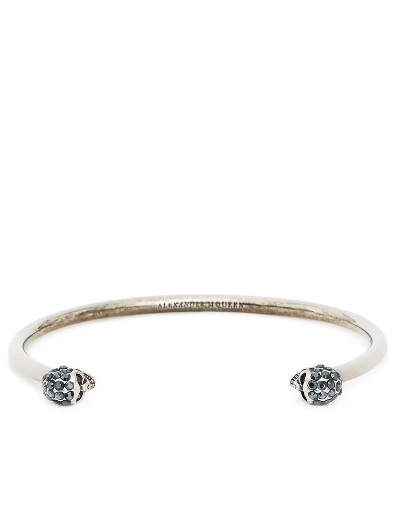 ALEXANDER McQUEENブレスレット THIN TWIN SKULL Thin Twin skull bracelet | アンティークゴールド | Alexander
