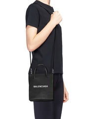 Balenciaga Shopping XXS North South Tote Bag in Black Cosette