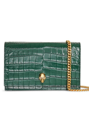 Small Skull Bag in Emerald Green