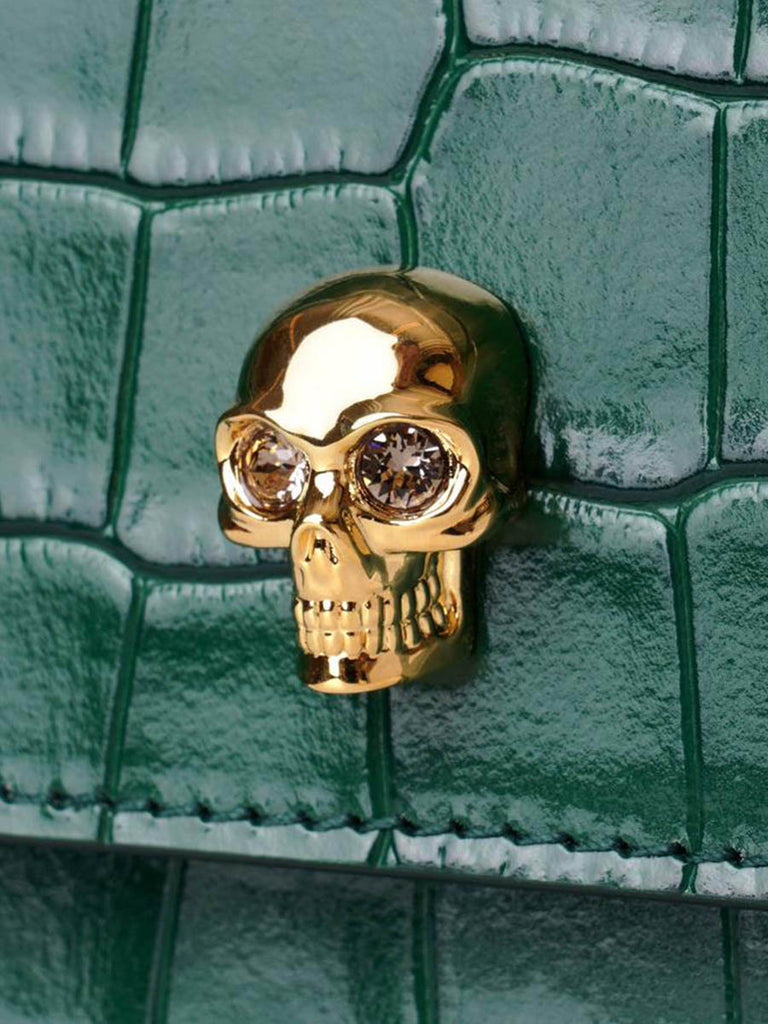 Small Skull Bag in Emerald Green