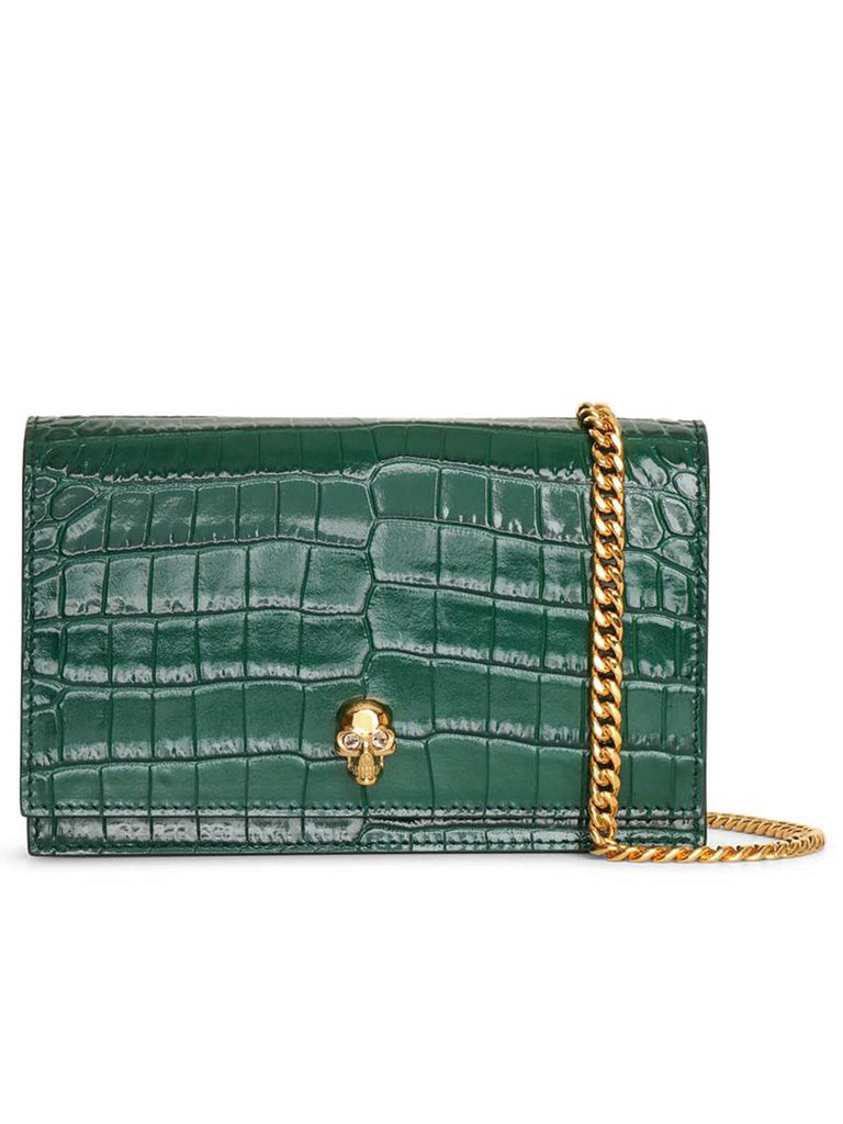 Small Skull Bag in Emerald Green