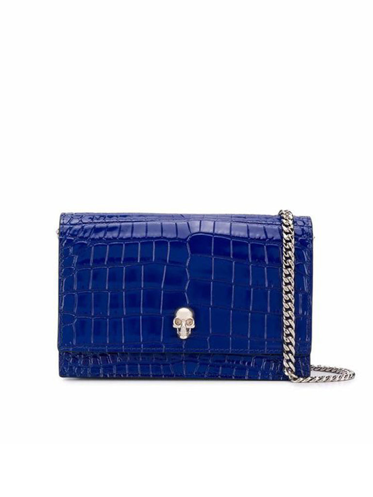 Small Skull Bag in Deep Blue