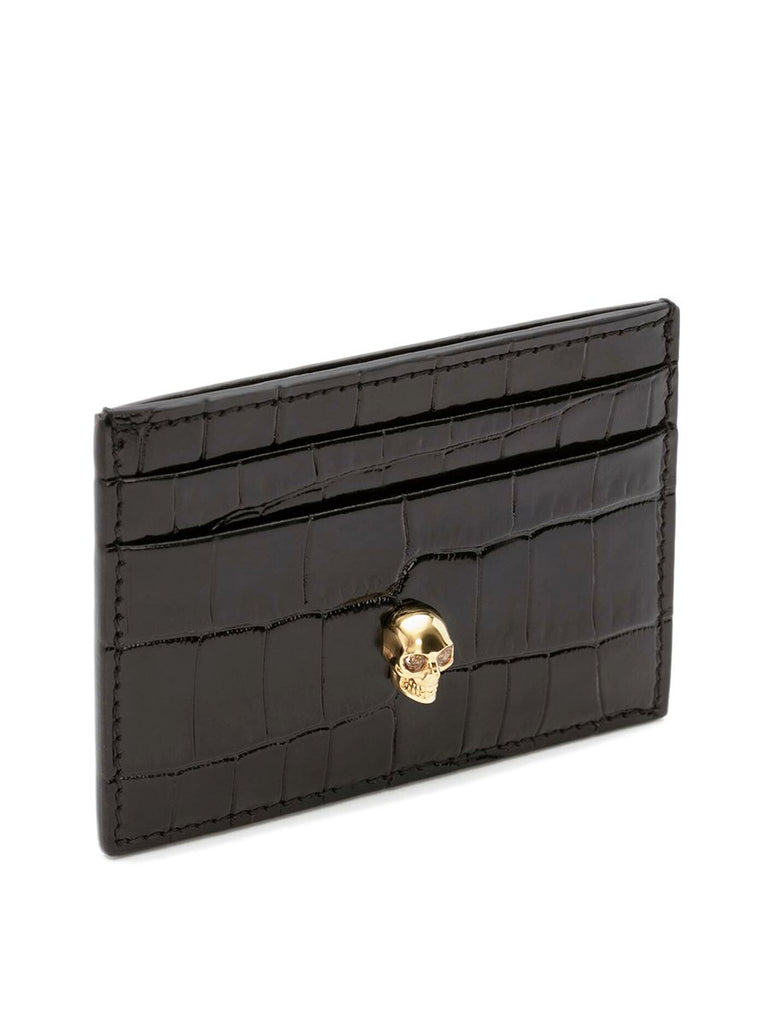 Leather Skull Card Holder
