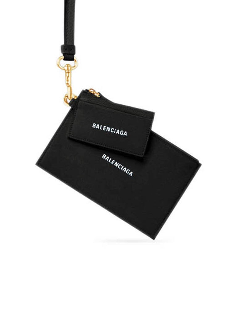 BALENCIAGA | Cash Pouch with Card Holder in Black/White