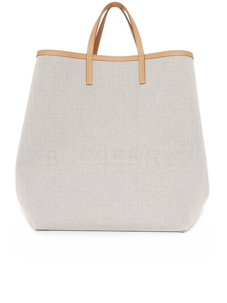 Extra Large Embossed Logo Cotton Canvas Beach Tote