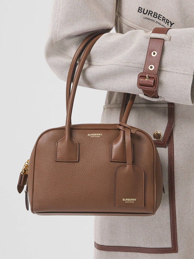 Burberry Mini Leather Half Cube Bag