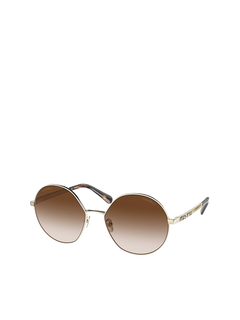 Round Sunglasses CH4269 Gold & Brown