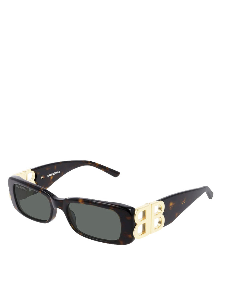 Dynasty Rectangle Sunglasses BB0096S in Brown