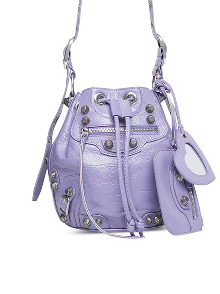 Le Cagole XS Bucket Bag in Light Purple