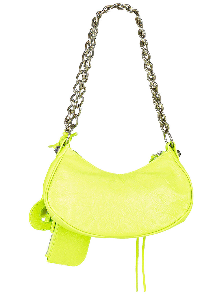 Women's Le Cagole Mini Bag With Chain in Yellow