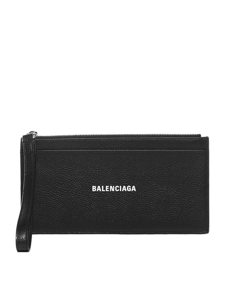 BALENCIAGA | Cash Zipped Card Holder in Black
