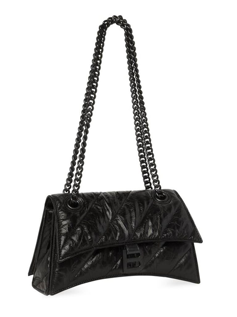 KATE SPADE Black Quilted Pre Loved sparkle Chain Trim Shoulder Bag Purse –  ReturnStyle