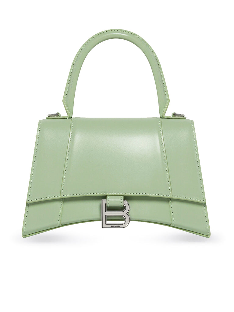 Hourglass Small Top Handle Bag in Light Green