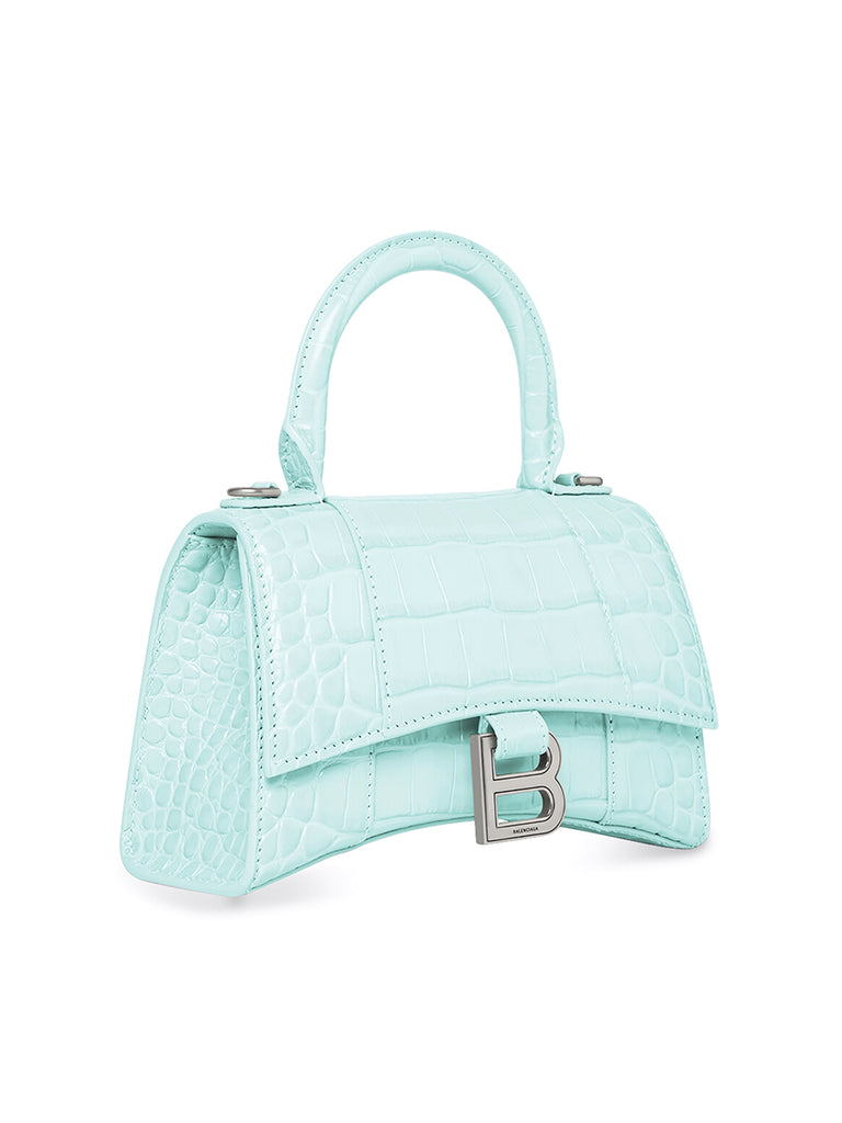 Túi Balenciaga Hourglass Small Top Handle Bag in Blue  Centimetvn