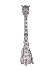 Le Cagole XS Shoulder Bag Metallized in Silver