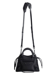 Neo Classic Mini Top Handle Bag in Grained Leather