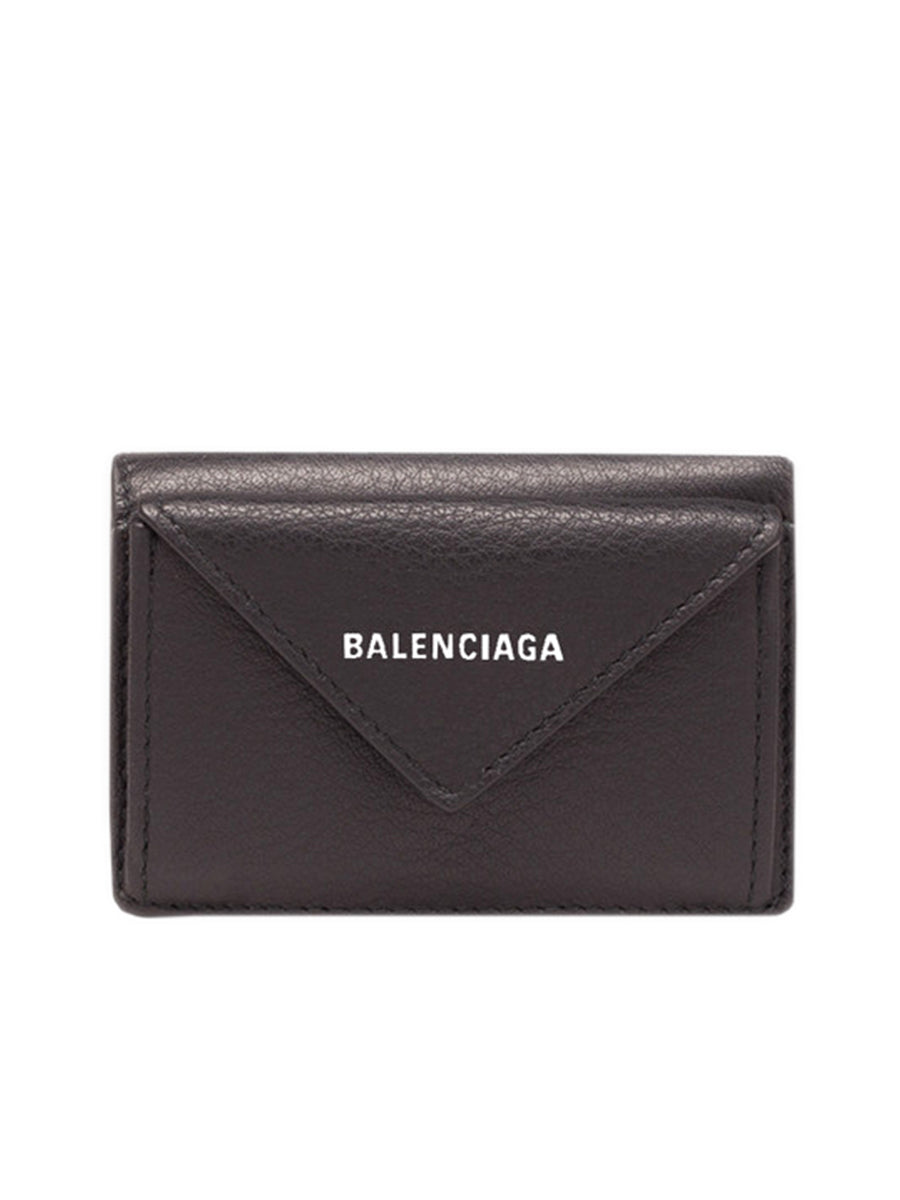 Balenciaga Papier Mini Wallet in Black | Cosette