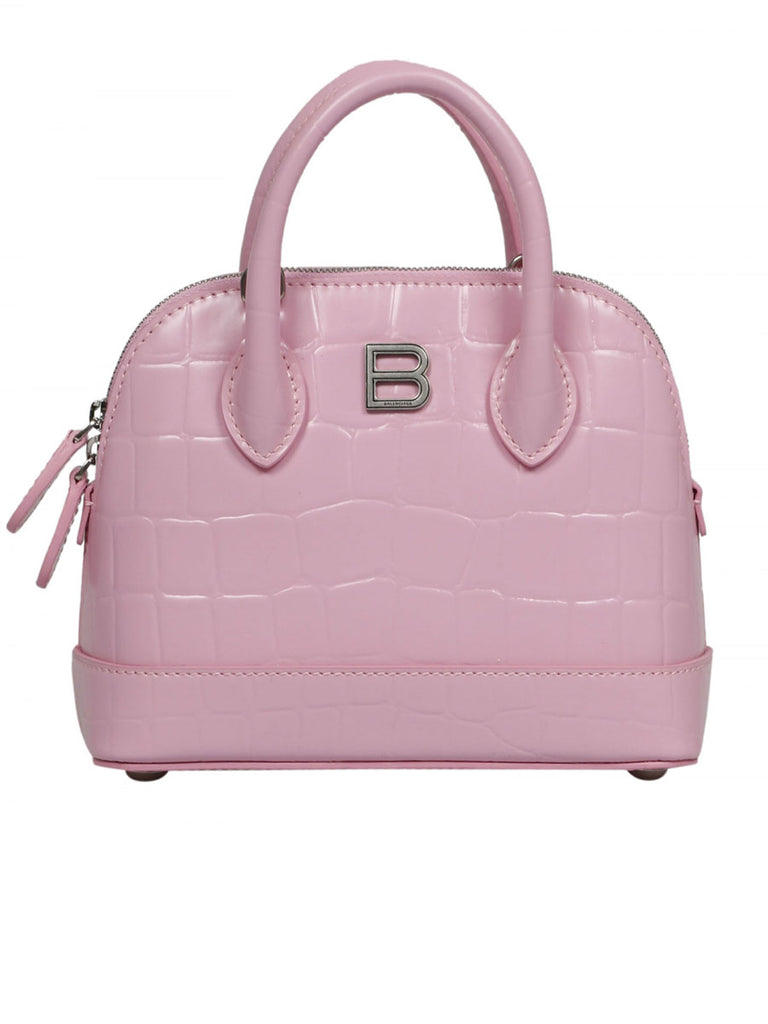 Ville XXS Handbag in Crocodile Embossed Pink