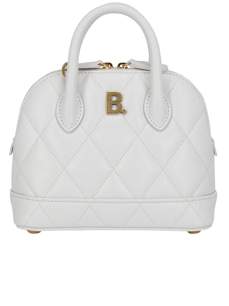Ville Top Handle XXS White Quilted Leather Handbag