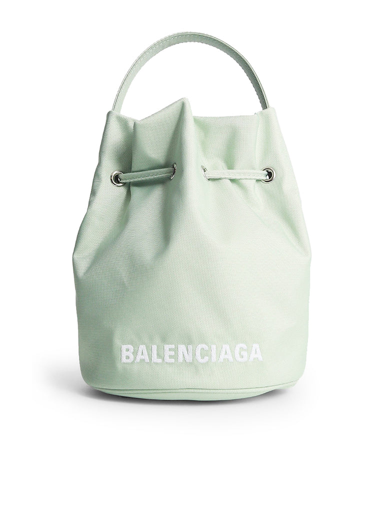 Balenciaga, Bags, Balenciaga Wheel Drawstring Bucket Bag Light Green