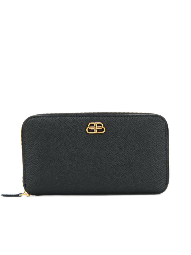 BALENCIAGA | BB Continental Zip Wallet in Smooth Leather