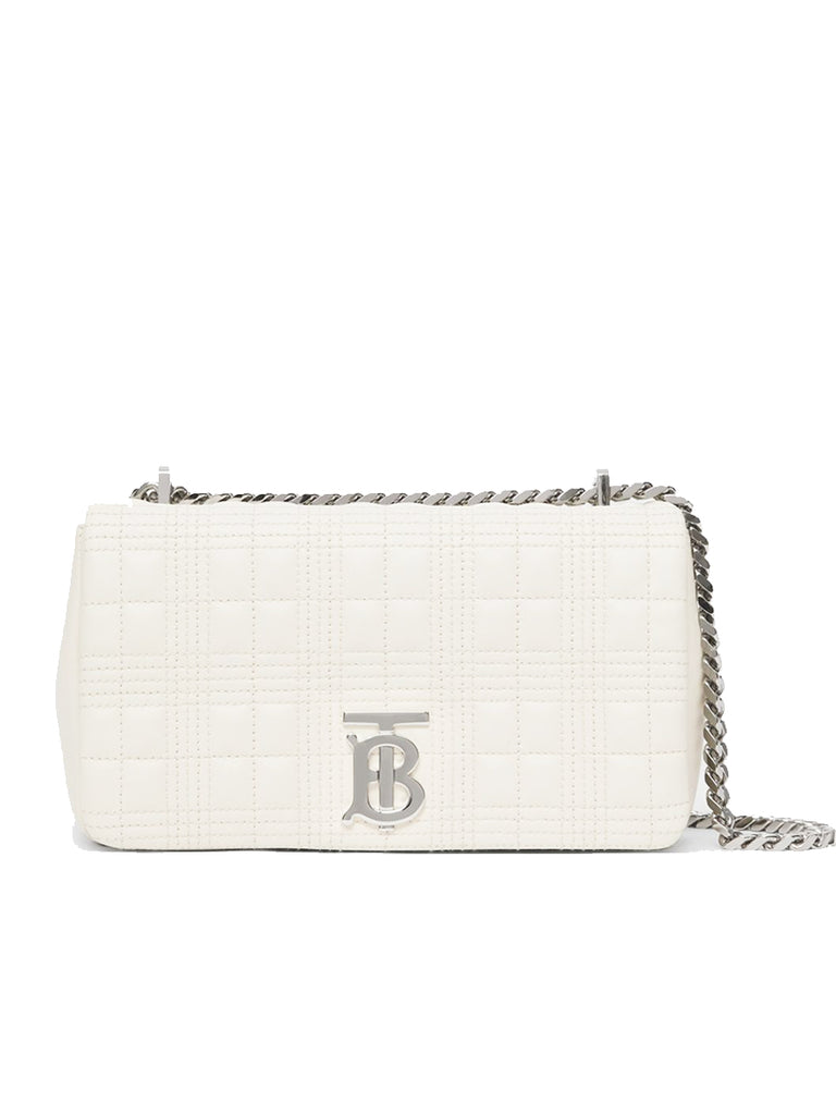 Small Quilted Lambskin Lola Bag in Pale Vanilla