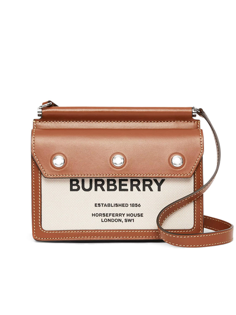 Mini Horseferry Print Title Bag with Pocket Detail