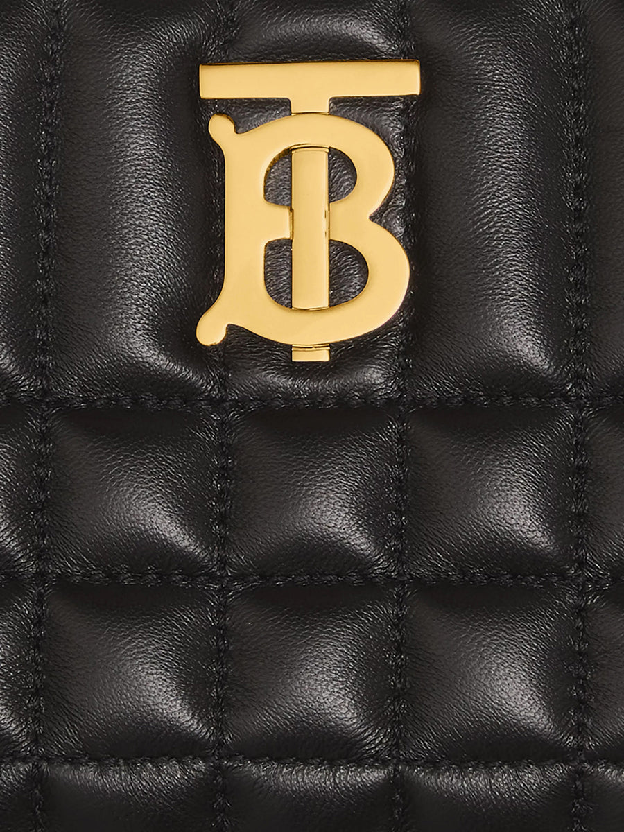 Burberry Mini Quilted Lambskin Lola Camera Bag in Black – COSETTE