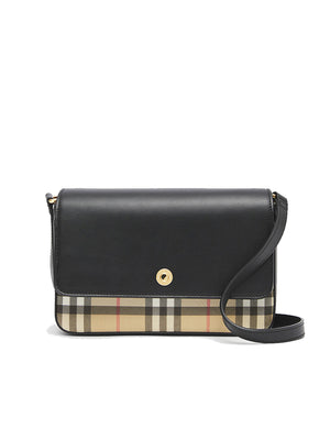 Mini Vintage Check and Leather Note Bag