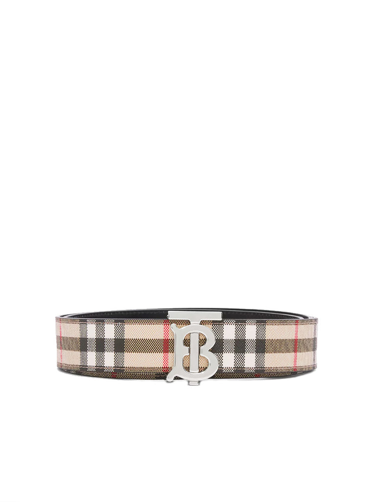 Reversible Vintage Check and Leather TB Belt – COSETTE