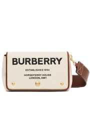Small Horseferry Print Cotton Canvas Crossbody Bag