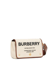 Small Horseferry Print Cotton Canvas Crossbody Bag