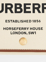 Small Horseferry Print Cotton Canvas Crossbody Bag