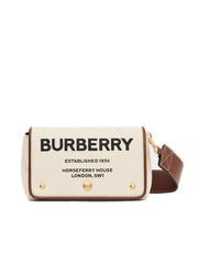 Small Horseferry Print Cotton Canvas Crossbody Bag