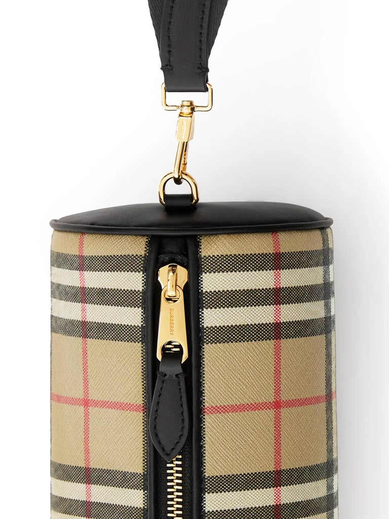 Vintage Check Barrel Bag