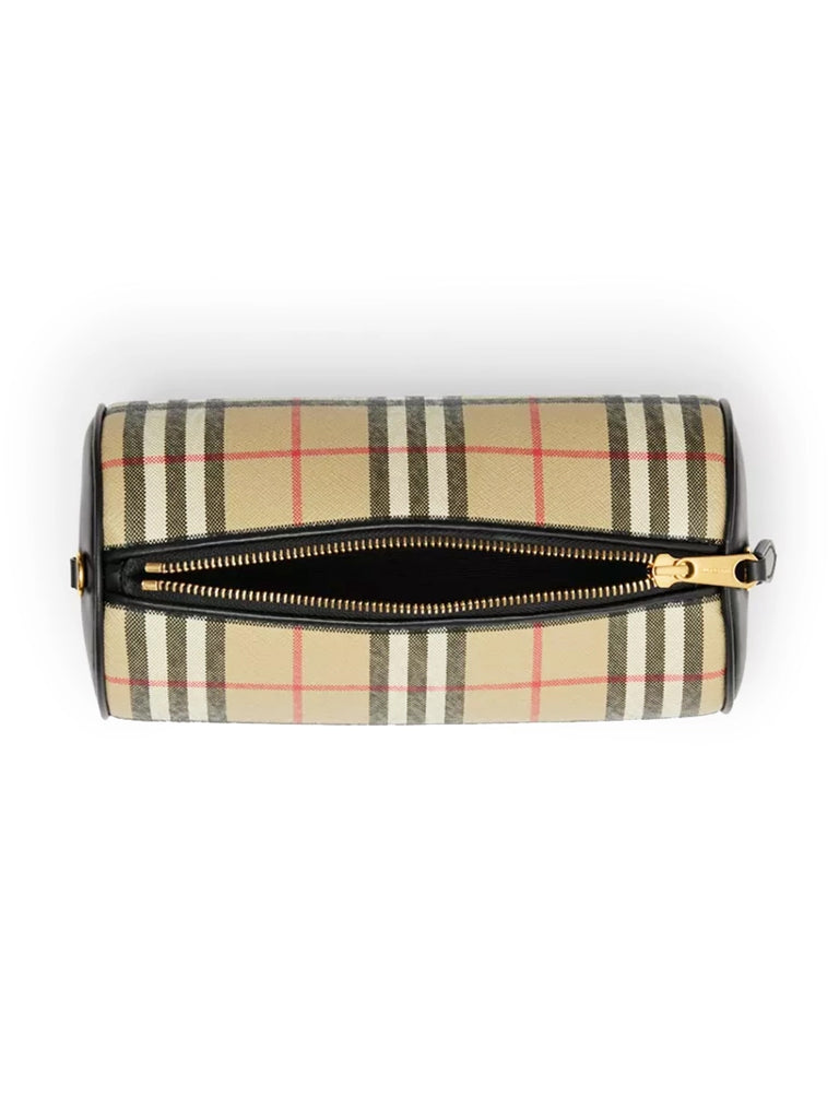 Vintage Check Barrel Bag
