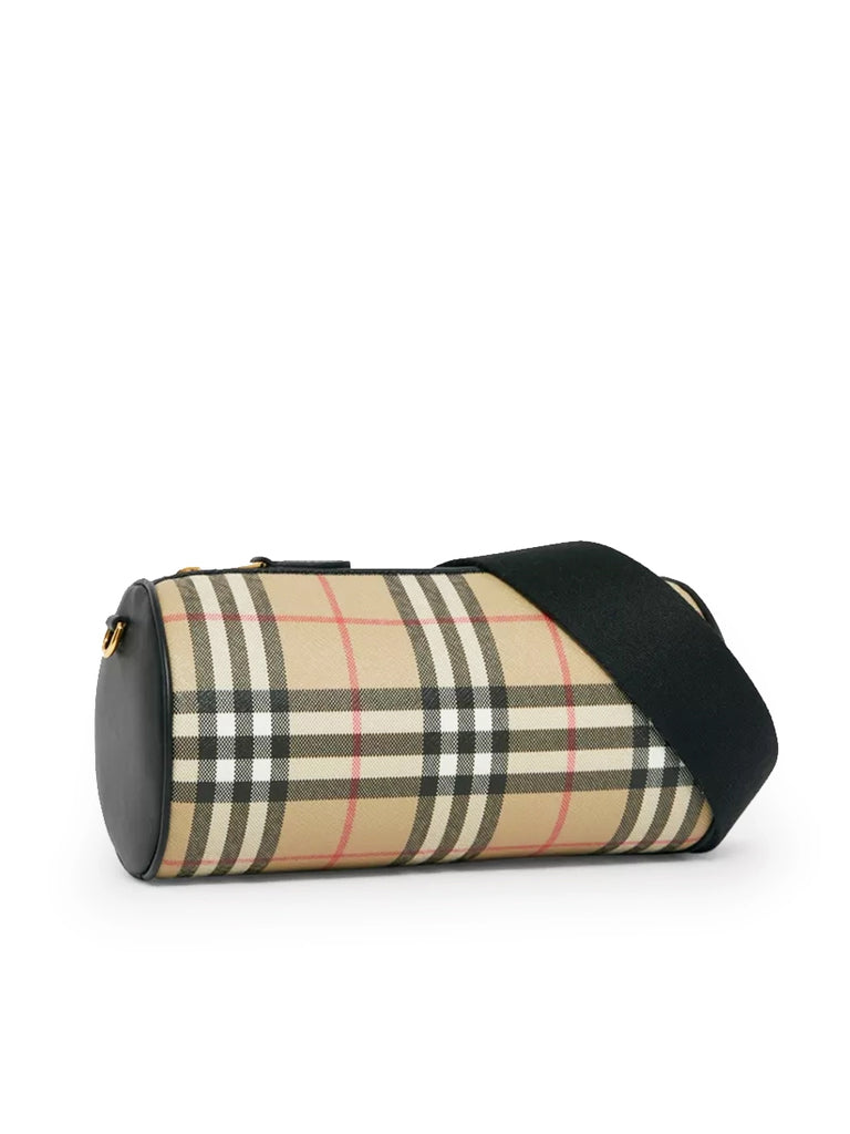 Vintage Check Barrel Bag