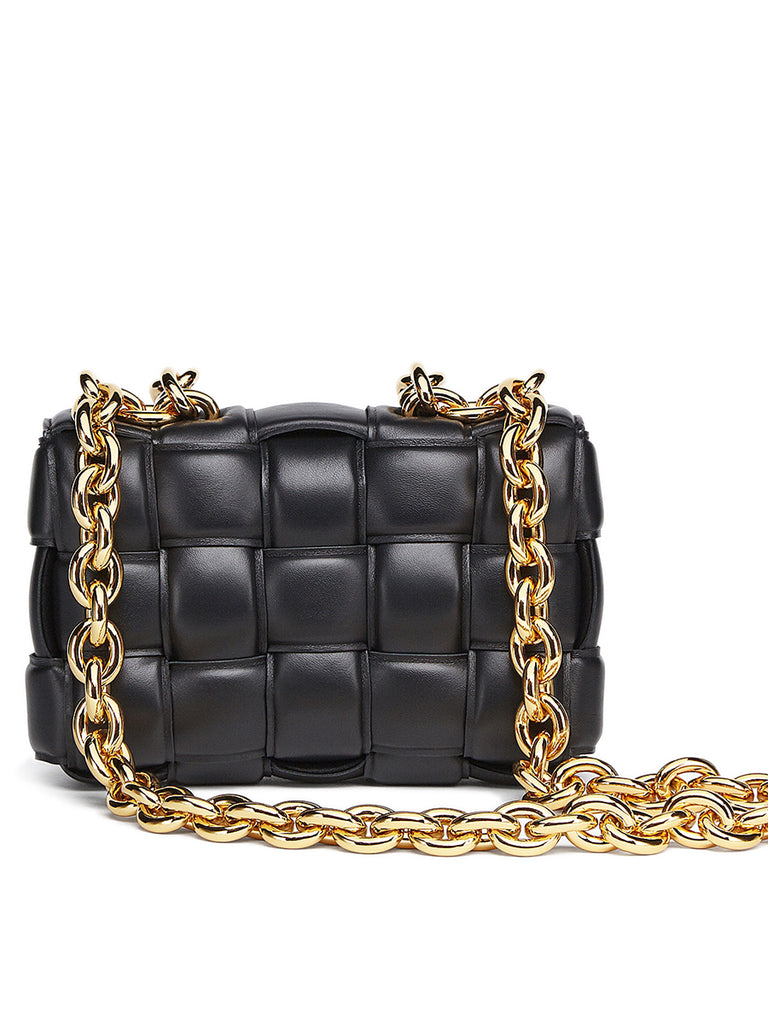 Bottega Veneta Chain Cassette in Black | Cosette