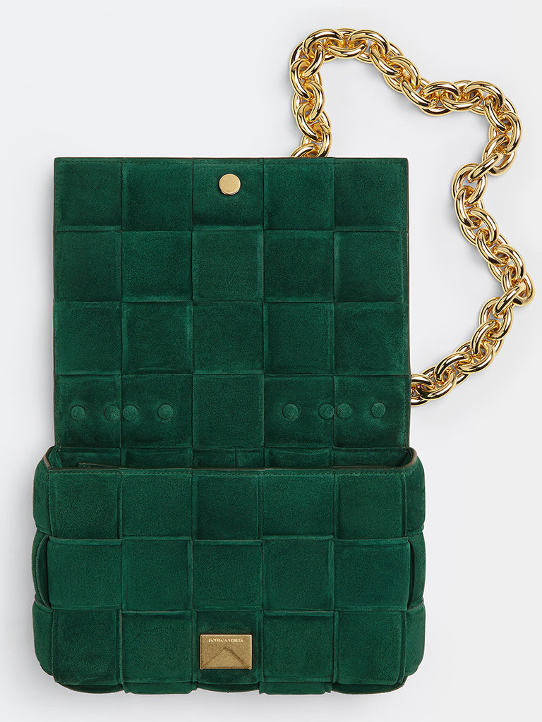 Green inspired cossette chain bag sold