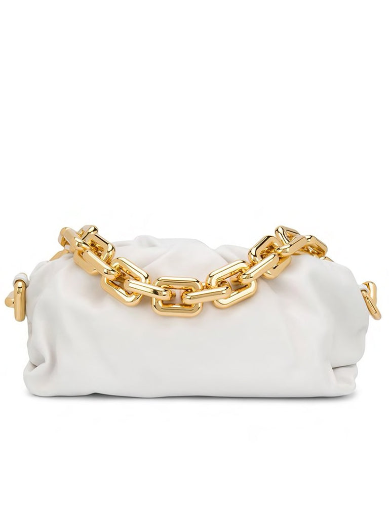 BOTTEGA VENETA | Chain Pouch in Chalk