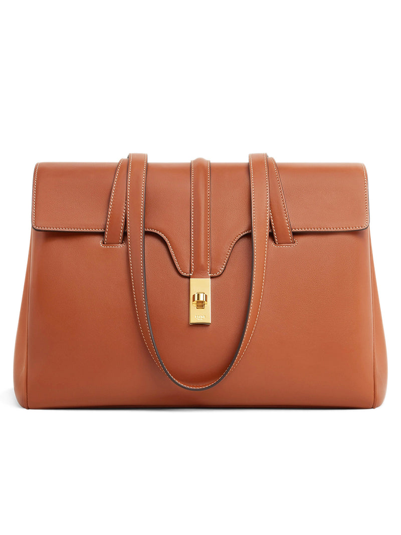 Celine Medium Soft 16 Bag in Smooth Calfskin Tan Cosette