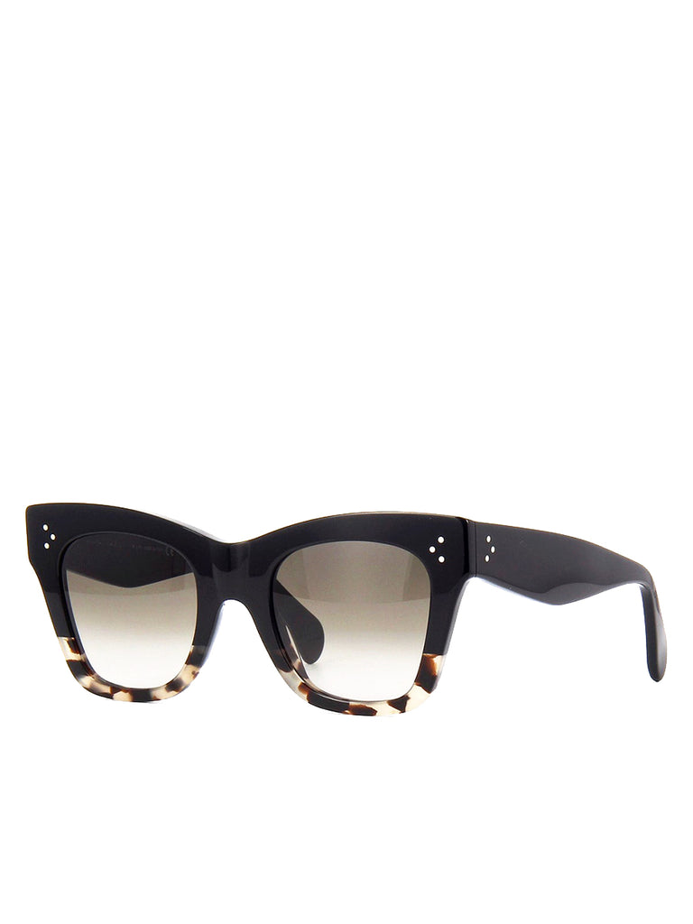 Celine Cat Eye Sunglasses CL4004IN Black Blonde Havana